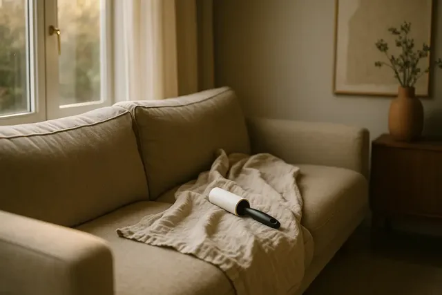 Bester Tierhaarentferner fürs Sofa: Worauf du achten solltest (KI-generiertes Bild)