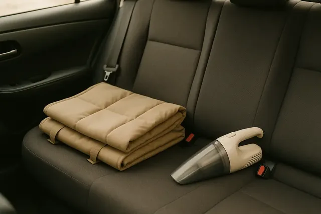 Hundehaare aus dem Auto entfernen – die besten Tricks im Überblick (KI-generiertes Bild)