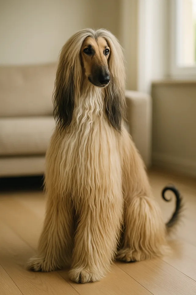 Afghanischer Windhund – Hund Rasse Foto