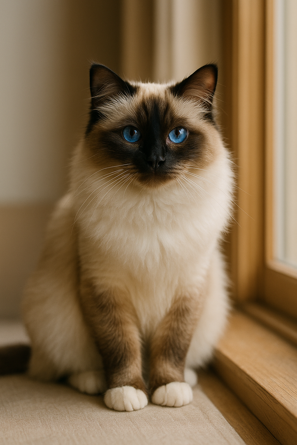 Heilige Birma – Katze Rasse Foto